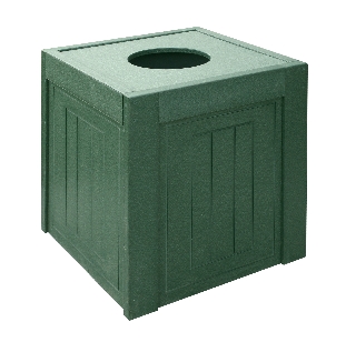 Recycled square trash container 38L