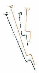 Steel rope stake