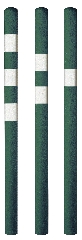 Removable recycled plastic striped distance marker