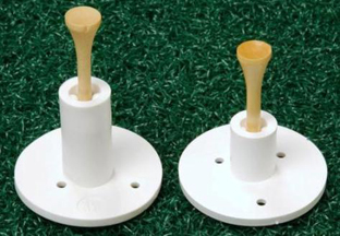 Cross shaped tee holders