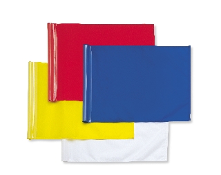 Plain polyester flags (set of nine)